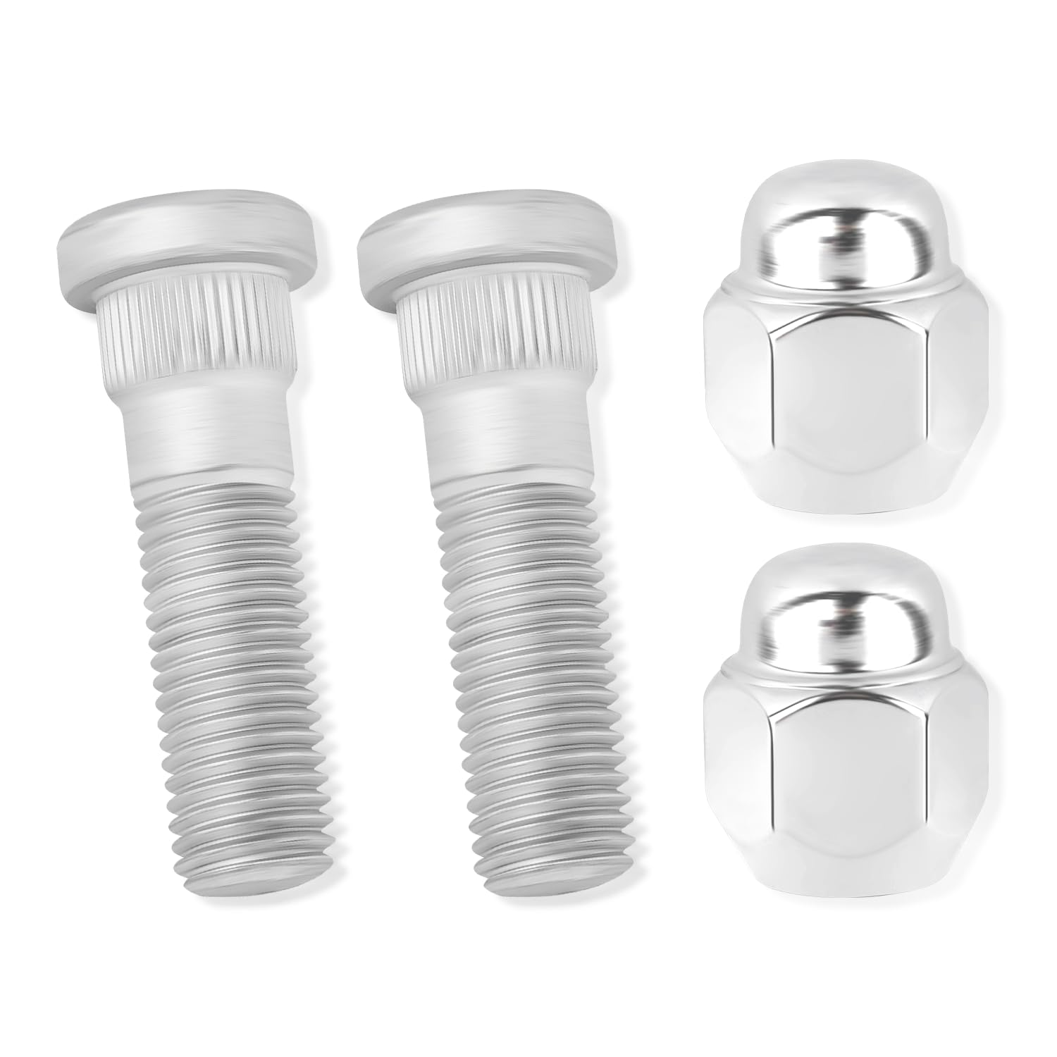 Photo 1 of 2 Set Wheel Stud Bolt Kit,M12x1.5 Wheel Bolts & Wheel Lug Nuts OEM#52950-14140,52950-M1000 for Front/Rear Wheel,Compatible with Hyundai Santa Fe Sonata,Kia Rio Sportage