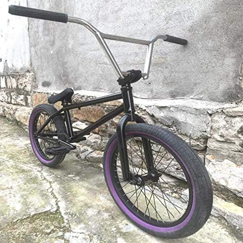 Bmx 自転車 Bmxバイク初心者レベルから上級者向けのインチホイール 25x9tギア比 高強度クロムモリブデン鋼とフロントフォーク 返品交換不可 ブラック