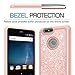 LeYi for Galaxy A10e Case(Not Fit A10), Galaxy A10e Case with 2 Tempered Glass Screen Protector, Full Body Protective Hybrid Rugged Clear Bumper Shockproof Phone Cover Case Rose Gold