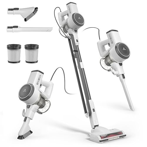 Girnoor Vacuum Cleaner, 600W Powerful 20KPA Suction Corded Stick Vacuum