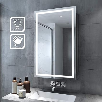 Elegant Bathroom Mirror Cabinet With Lights Led Mirror With Shelf