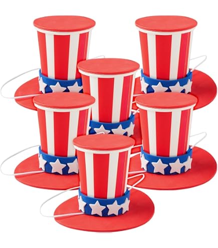 Amazon.com: Fun Express Uncle Sam Hat Craft Kit, Makes 6 : Toys