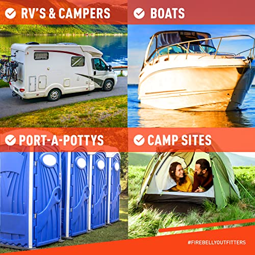 RV Toilet Paper, Septic Tank SafeMADE IN THE USA 8 Rolls,2Ply 500 Sheets Fast Dissolve Bath