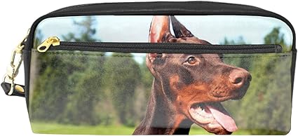 Amazon ドーベルマンドッグフェイスタン鉛筆 筆箱 ペンケース 子供筆箱 キッズ 文房具 入学式 入園式 小学生 かわいい 入学 ペンケース 文房具 オフィス用品