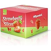 Freeze Dried Strawberries 100% Real Fruit, Crunchy Sweetness, No Sugar Added | Great for Cereal, Yogurt, Snacks & Baking | Resealable Bag, Gluten Free, Non-GMO