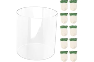 EINDER Propane Lantern Mantles with Lantern Globe Replacement Set Compatible with Coleman Kerosene Lanterns, Camp Lamp Mantle Suitable for Outdoor Camping Propane Lantern - 10 Pack