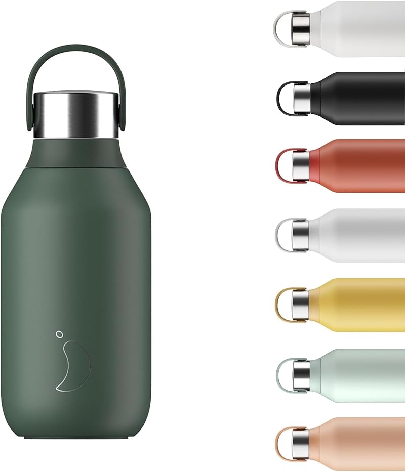 Chillys Series 2 Water Bottle 350ml Pine Green BPA-Free Stainless Steel