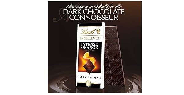 LINDT CHOC BAR EXC ORANGE INTEN2