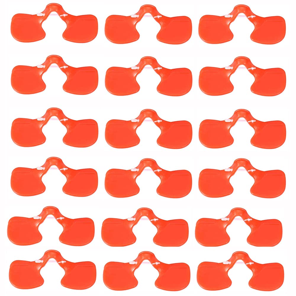 ANCLLO 100 Pack Chicken Goggles Pheasant Poultry Blinders Spectacles Anti-Pecking Eye Glasses for Chickens