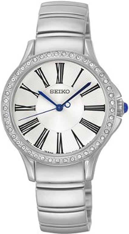 Montre Seiko Quartz Femme - Acier Inoxydable Mauve - Années 80 Neuf De Stock - Avec étiquettes