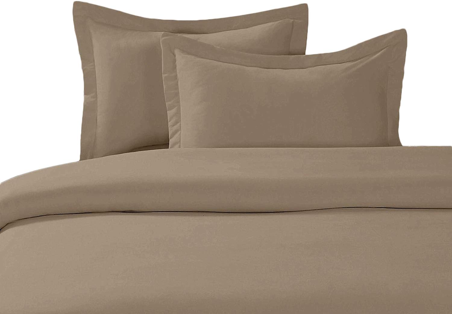 Luxury Solid Taupe 450 Thread Count Full/Queen Size Duvet