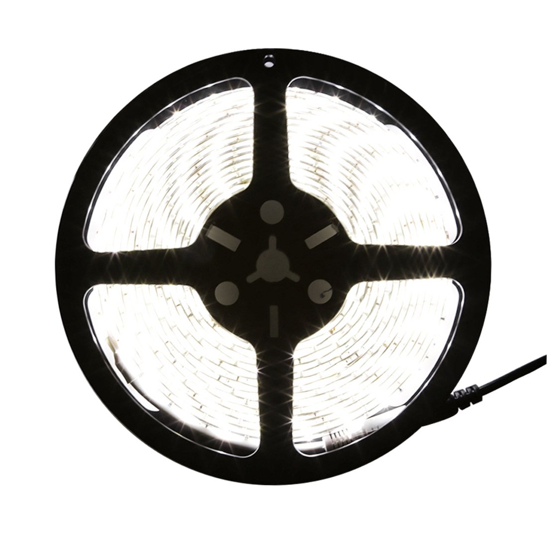 LEDMO LED Strip Lights,Super Bright 600 LEDs SMD2835 6000K Daylight White Waterproof 16.4Ft LED Tape for Home/Kitchen/Car/Bar