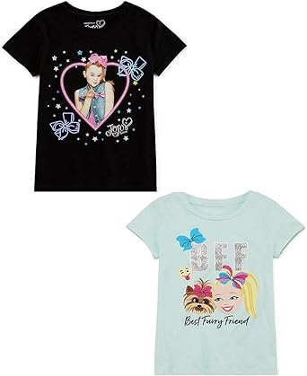 Jojo Siwa Shirt T Shirt For Girls Bows Dog Bff Tee 2 Pc Black X Small Amazon Co Uk Clothing