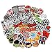 Band Stickers [100PCS] Rock and Roll Music Stickers Pack Vinyl Waterproof Stickers for Electronic Organ Guitar Piano Violin Drum kit Flute Brass Decals and Stickers for Laptop Skateboard Luggage