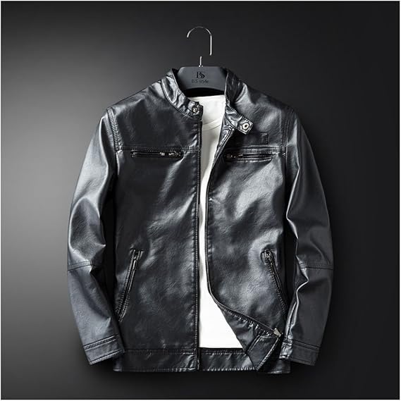 Amazon Co Jp ヒトミ Hitomi メンズ レザージャケット バイクジャケット ブルゾン 革ジャン ライダースジャケット アウター 3シーズン 秋 冬フェイク Pu レザー 無地 5サイズ 服 ファッション小物
