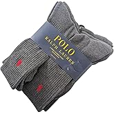 Ralph Lauren POLO Men's 6-Pk. Performance Sport Crew Socks (Charcoal)