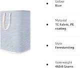 Lifewit 80L Collapsible Laundry Basket Hamper with Extended Handles Blue view 9