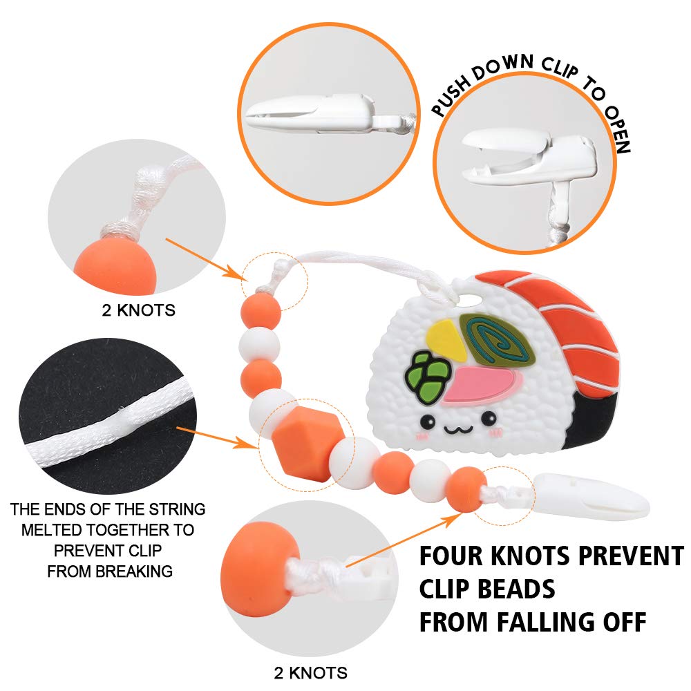 sushi teething toy