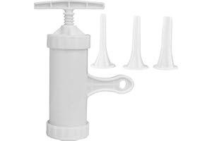 Food Grade Quality Manual Sausage Maker Sausage Stuffer Manual Plastic Meat Filler Funnel Tubes Sausage Stuffing Tool Hand Op