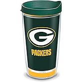 Tervis Made in USA Double Walled NFL Green Bay Packers Insulated Tumbler Cup Keeps Drinks Cold & Hot, 16oz, Touchdown