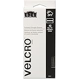 VELCRO Brand Outdoor Heavy Duty Strips | 4in x 1in (10Pk) | Holds 15 lbs | Black Extreme Hook and Loop Tape Industrial Streng