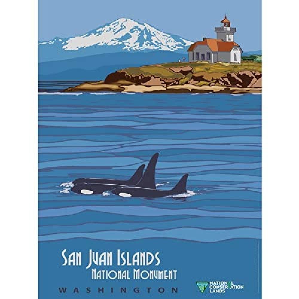 Artery8 BLM San Juan Islands National Monument Washington Art Print Canvas Premium Wall Decor Poster Mural