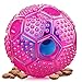 Amuda Pet IQ Interactive Treat Puzzle Food Dispensing Ball, Non Toxic, Bouncy Dog Tooth Cleaning Chewing Training Toys Balls