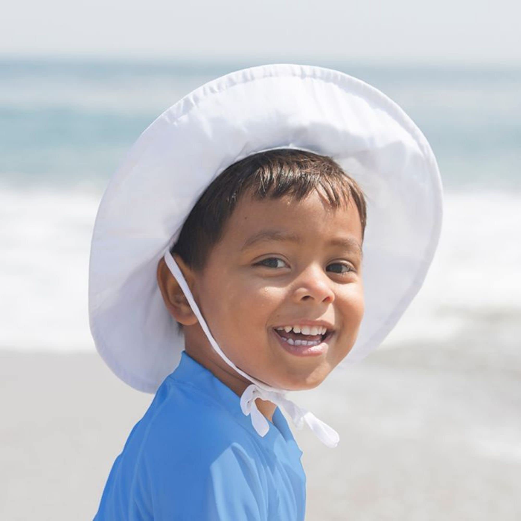 green sprouts Baby Brim Hat | All-Day UPF 50+ Sun Protection for Head, Neck, & Eyes