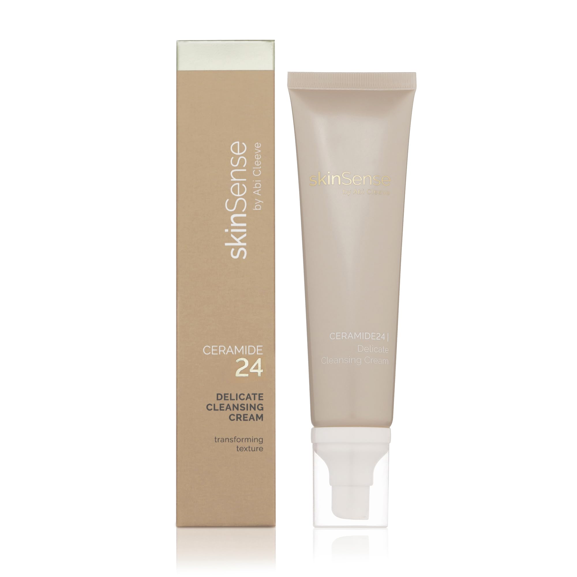 SkinSense Ceramide24 Delicate Cleansing Cream 100ml, Moisturising Cleanser, Gentle Luxury Cleanser for Dry Skin, Sensitive Skin Wash