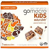 GoMacro Kids MacroBar Organic Vegan Snack Bars - Peanut Butter Cup (0.90 Ounce Bars, 7 Count)
