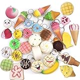 Outus Soft Squishies Toy Charms Cellphone Holder Hand Pillow Toy, Assorted Patterns, Set of 10