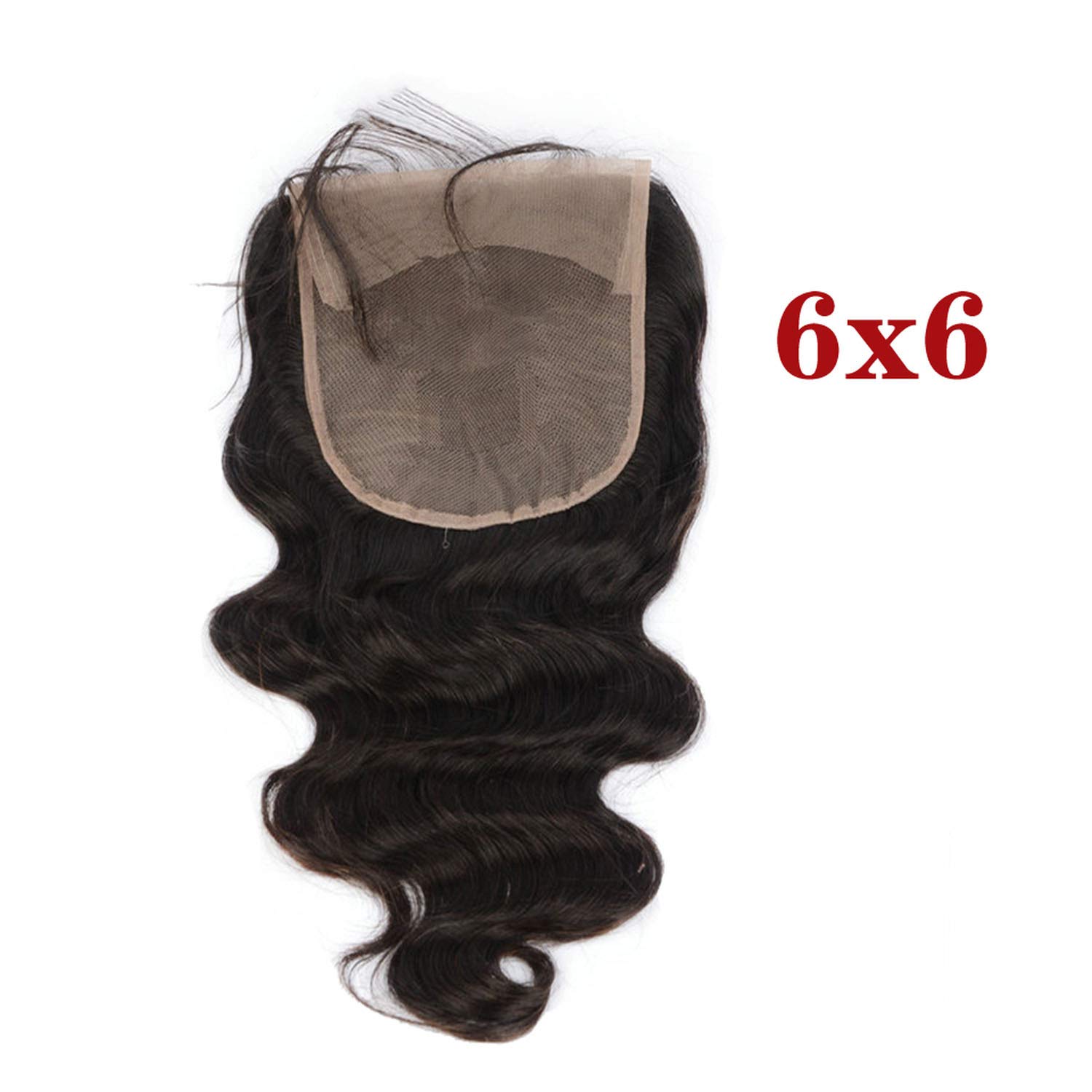 Amazon Com 6x6 Brazilian Body Wave Lace Closure Human Hair