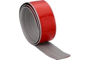 uxcell Floor Transition Strip, 2Inch x 3.28Ft Self-Adhesive Vinyl Laminate Floor Edge Trim Floor Gap Cover Strips for Joining