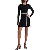 Michael Kors Womens Chain Belt Flare Mini Dress