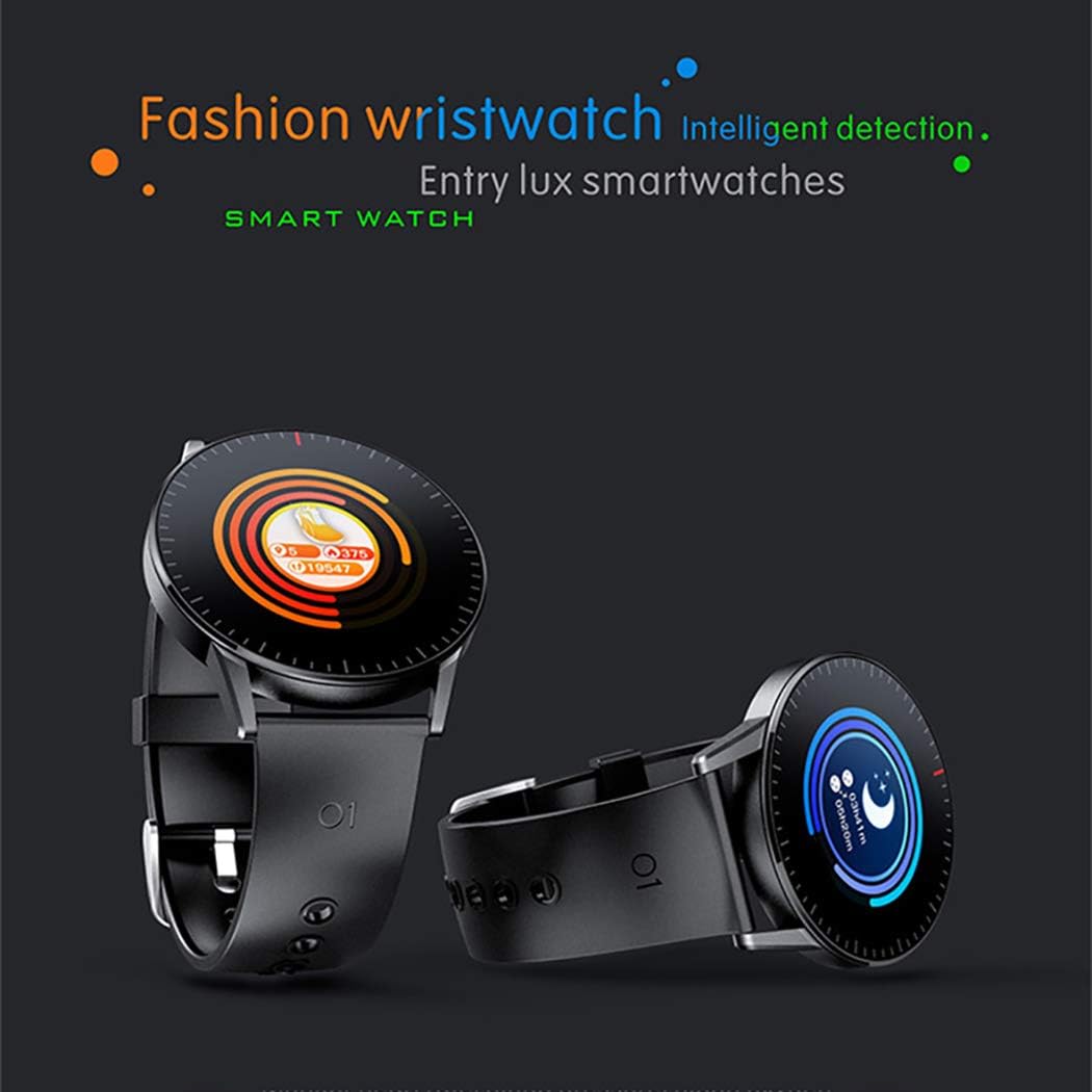 Amazon Com Zukn Smart Watch Ip67 Waterproof Sleep Monitoring Wristband Monitoring Physical Activity Music Control Sport Hd Full Screen A Sports Outdoors