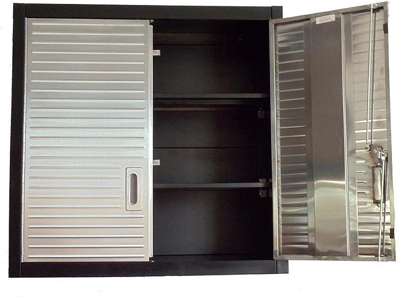 Seville Classics Garage 2 Door Metal Wall Cabinet Commercial Quality Adjustable