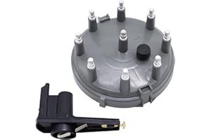 OXCANO 8233 Car Ignition Distributor Cap and Rotor Kit Compatible with Ford Bronco, E-150, E-250, E-350, F-150, F-250, F-350,