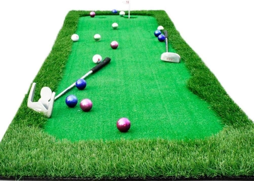 LBWT Home Golf Practice Mat, Indoor Mini Golf Mat Putting Practice Blanket Two-color Grass Strong Elasticity Artificial Simulation