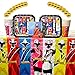 Power Rangers Ninja Steel Party Supplies Pack for 16 Guests: Stickers, Dessert Plates, Beverage Napkins, Cups, and Table Cover