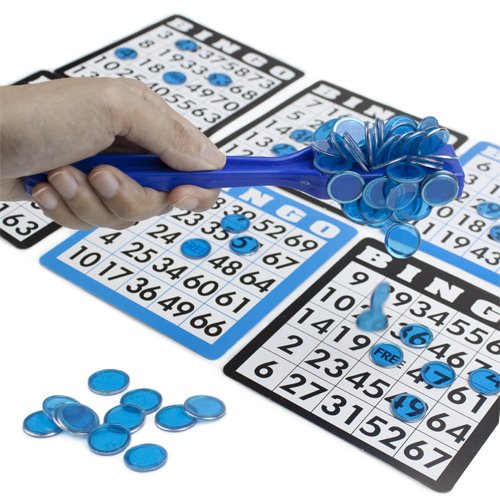 Magnetic Bingo Wand with 100 Metallic Bingo Chips by Royal Bingo Supplies (Yellow)