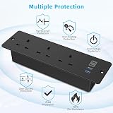 ANVODE Recessed Desk Power Socket with USB C 2 USB A 2 USB C 2m Lead view 6