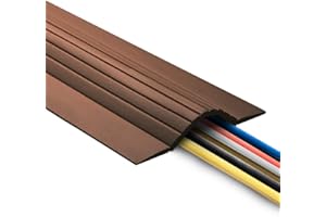 UT Wire 5'Cable Blanket High Capacity Low Profile Cord Cover and Protector, Brown