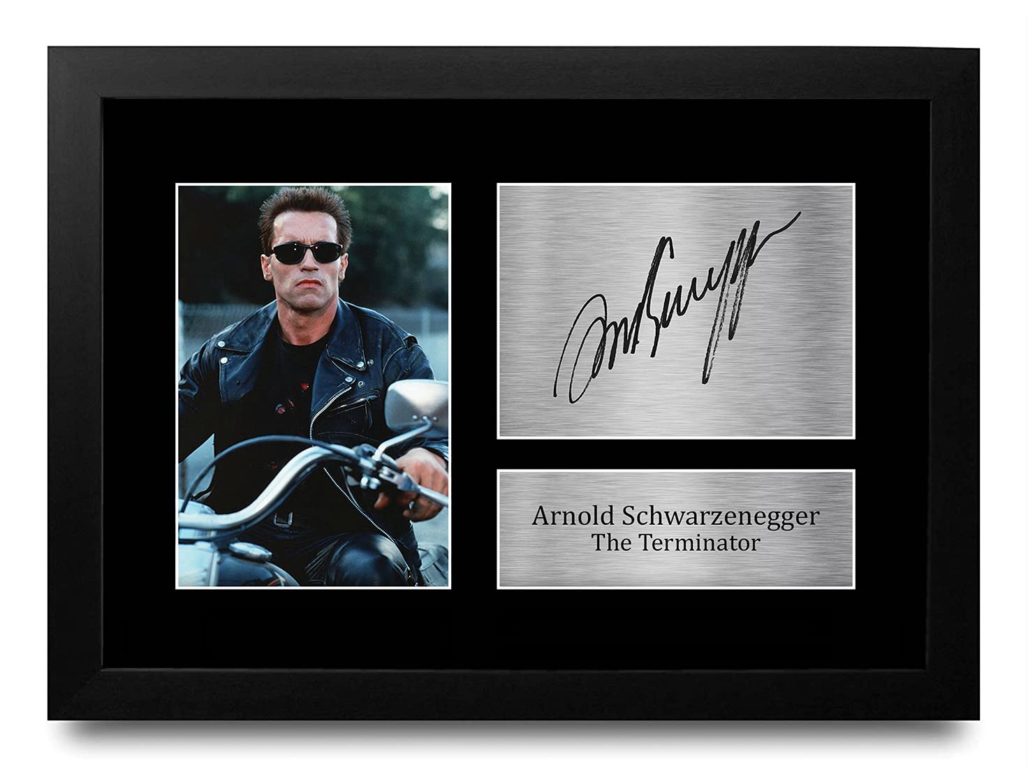 HWC Trading FR Arnold Schwarzenegger Gift Signed FRAMED A4 Printed Autograph The Terminator Gifts Print Photo Picture Display — image 1