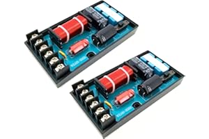 Lelukee 2 Way Car Audio Speakers Two Crossover Divider Crossover Filter,2PCS Speaker Frequency Divider 2 Way Frequency Divider for Car Speaker 150W 2Way 2 Unit Audio Frequency Divider for Car Audio