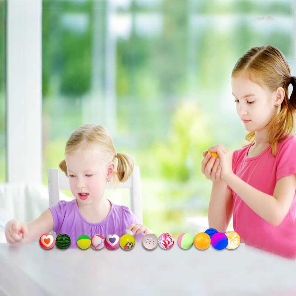 Jatidne 24 Pieces Bouncy Balls Party Favors for Kids Party Bags Fillers Colorful Bouncing Balls for School Prize Festival Gifts 1.1 Inches Diameter: Toys & Games