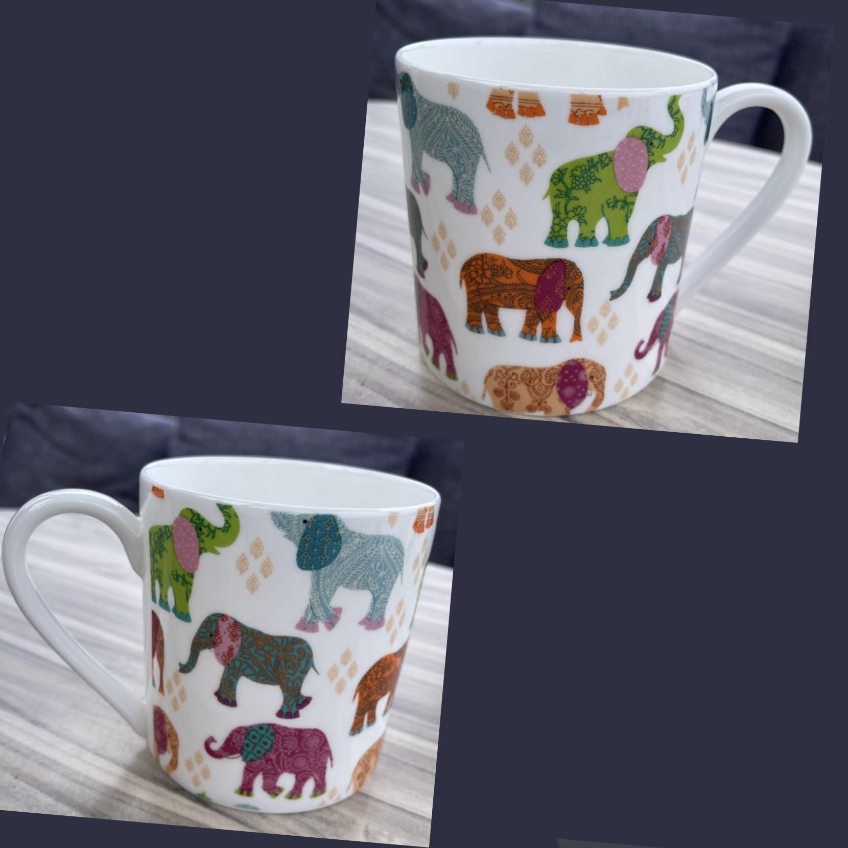 Dreamair 1 Pint Fine Bone China Mug Elephants โ image 1
