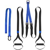 FITKIT Suspension Fitness Trainer System with Built-in Door Anchor | 700 lb Capacity, Non-slip TPE handles, adjustable cam buckles, full-body workout, home gym, includes mesh bag &amp; poster