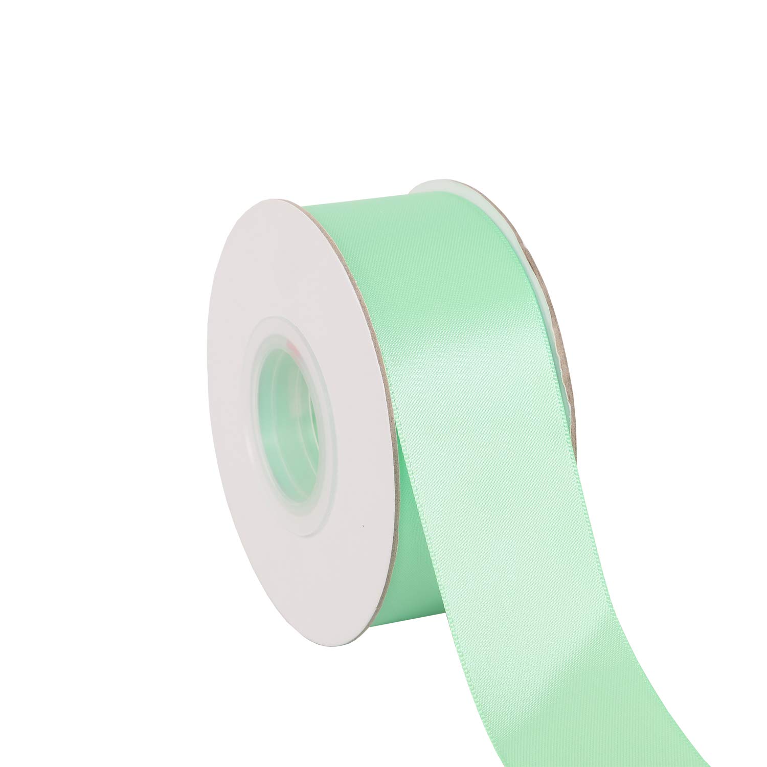 Ribbonitlux 38mm Wide Double Face Satin Ribbon 22 Meters (530-Mint, Set for Gift Wrapping, Party Decor, Sewing Applications, Wedding and Craft