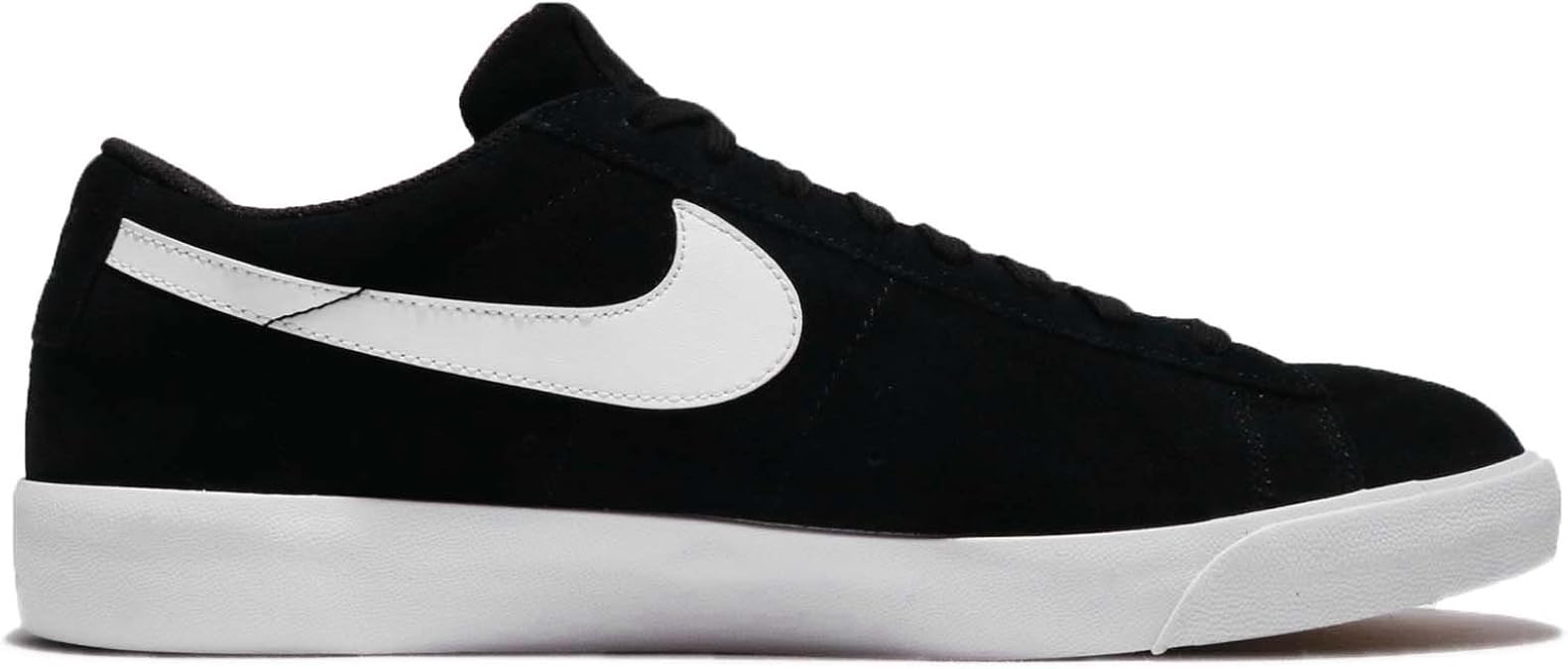 nike blazer low black and white