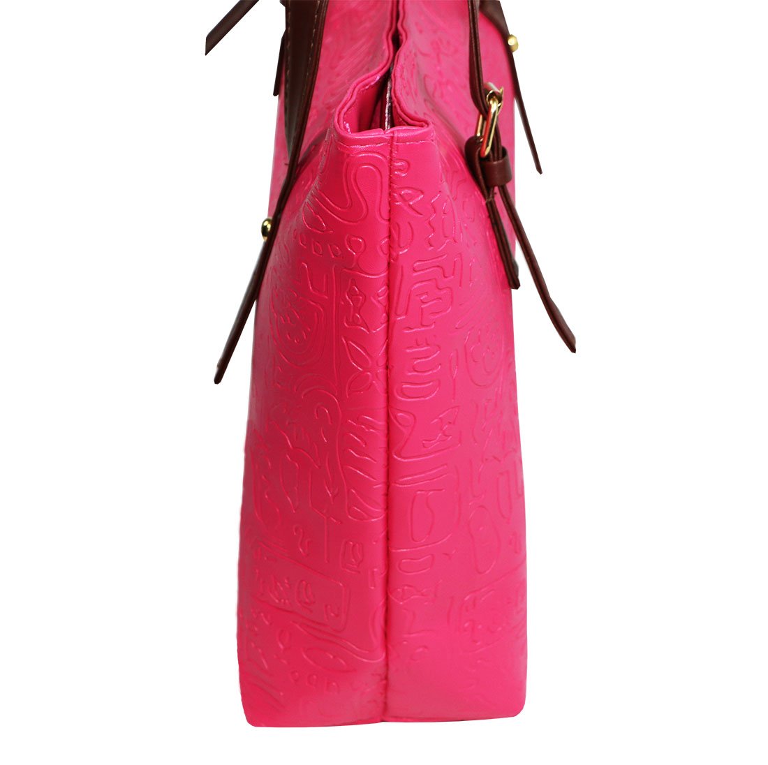 womens Shoulder Bag Casual Big Shoppingbags Tote Handbag Work Bag Travel Bags for Women Girls Ladies (rose red)